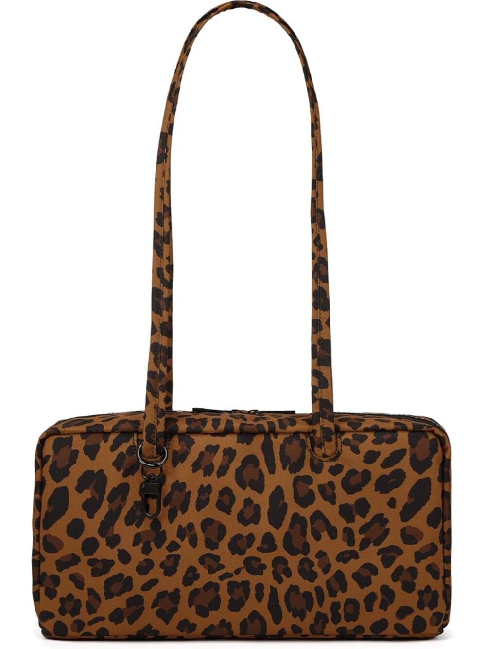 Lightweight Nylon Bag for Women, Casual East-West Shoulder Handbag Featuring Cha